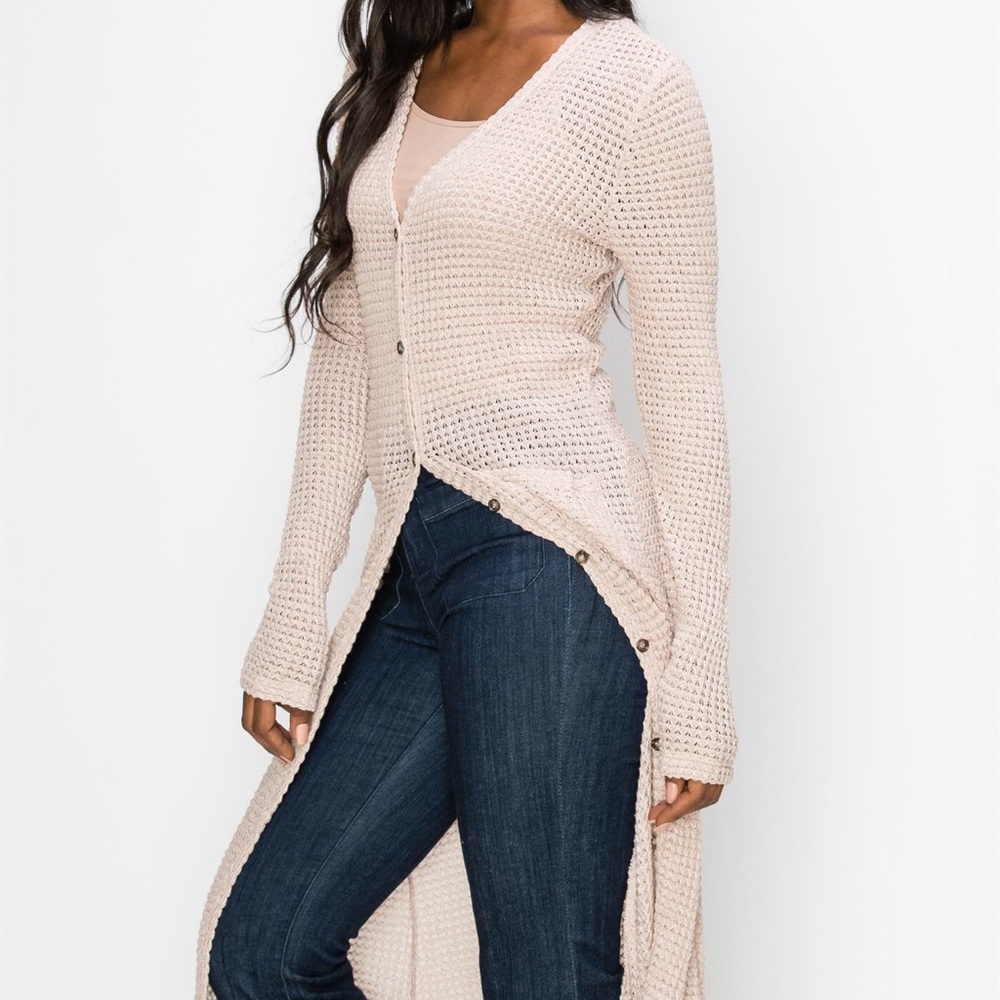 NWT!💕 Button Front Long Cardigan w/ Pockets - Picture 2 of 5